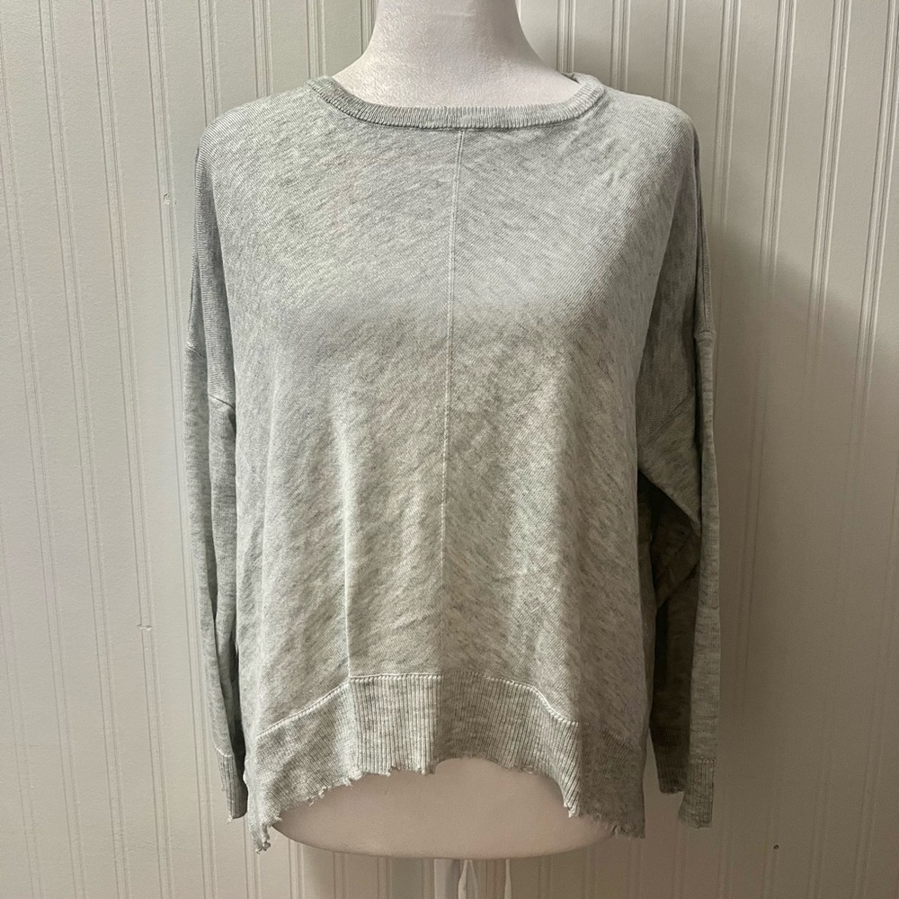 Kerisma Light Gray Knit Distressed Sweater